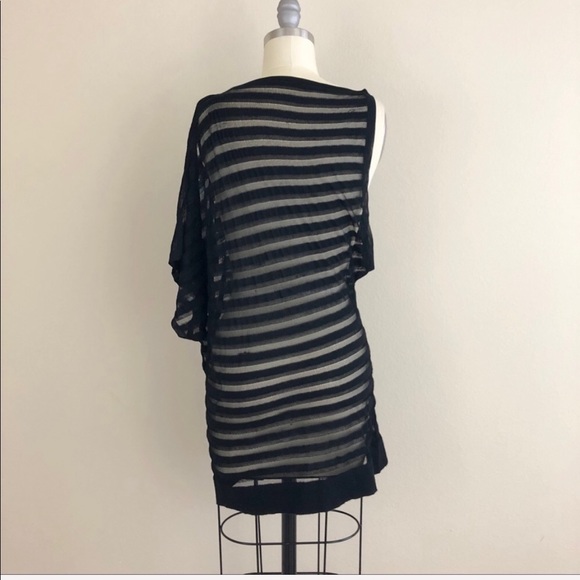 Elie Tahari Cashmere Silk Sheer Striped Tunic - Picture 3 of 4